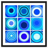 Circles & Rectangles Alt Blue 3 X 3: 4 thumbnail