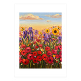 Vibrant Wildflower Field Oil Painting (Print Only) thumbnail