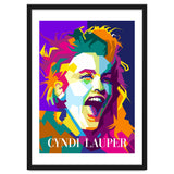 Cindy Lauper 80s Retro Singer Art WPAP thumbnail