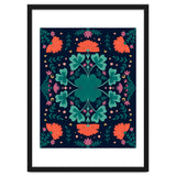 Clovers And Flowers Teal and Orange thumbnail