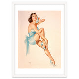 Beautiful Pinup Woman Posing In Ballerina Costume thumbnail