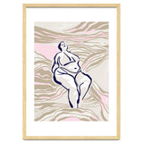Follow the lines Serene woman in the water thumbnail