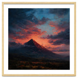 Majestic Mountain Peak at Sunset thumbnail