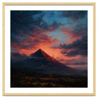 Majestic Mountain Peak at Sunset