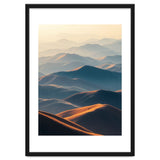 Misty Desert Mountain Range Art thumbnail