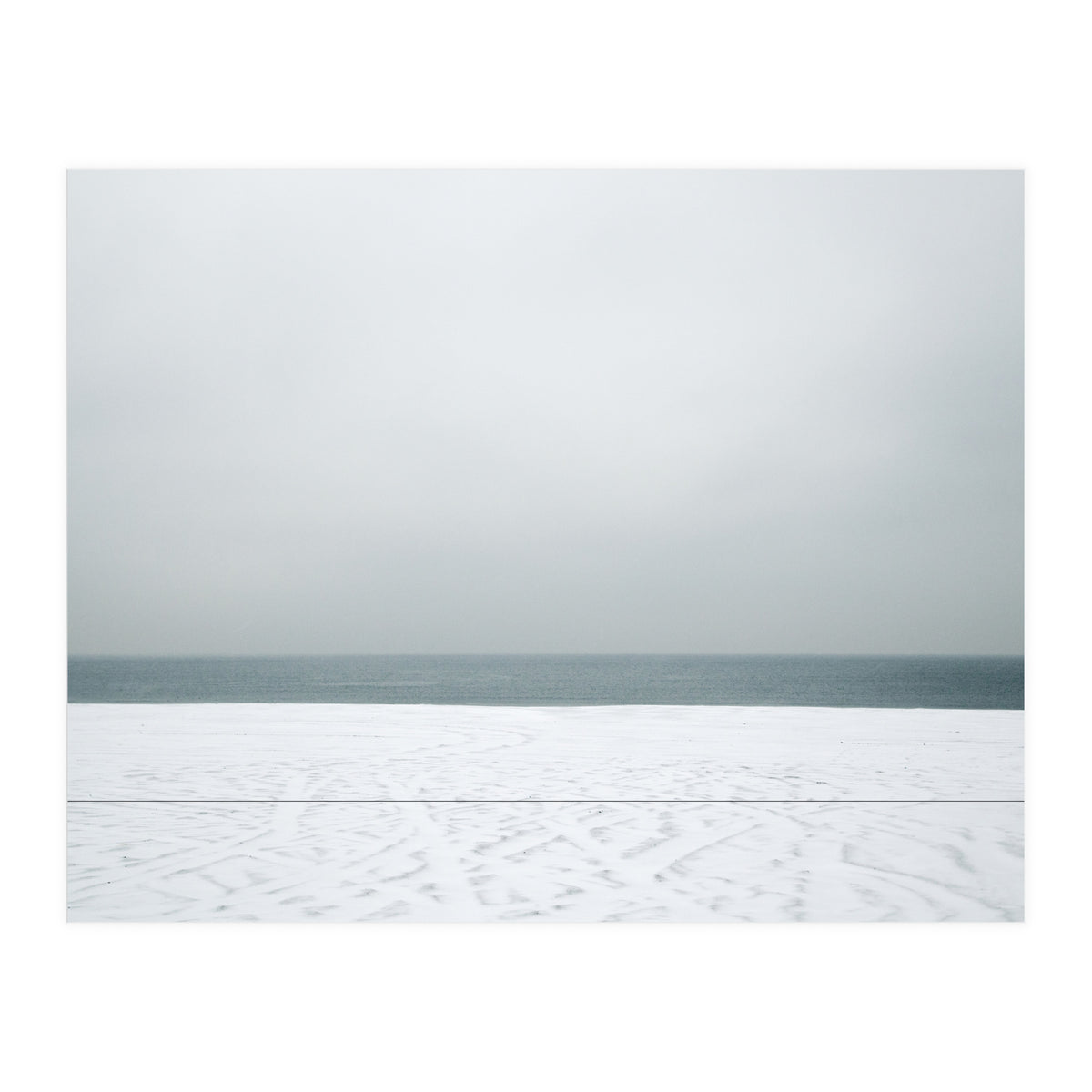 Winter seascape - Snow beach  (Print Only)