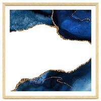 Navy & Gold Agate Texture 25