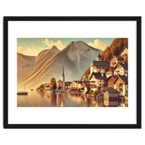 Vintage Hallstatt Poster, Austria thumbnail
