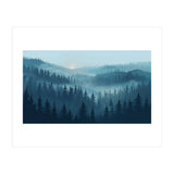 Misty Evergreen Forest: Moody Atmospheric Landscape (Print Only) thumbnail
