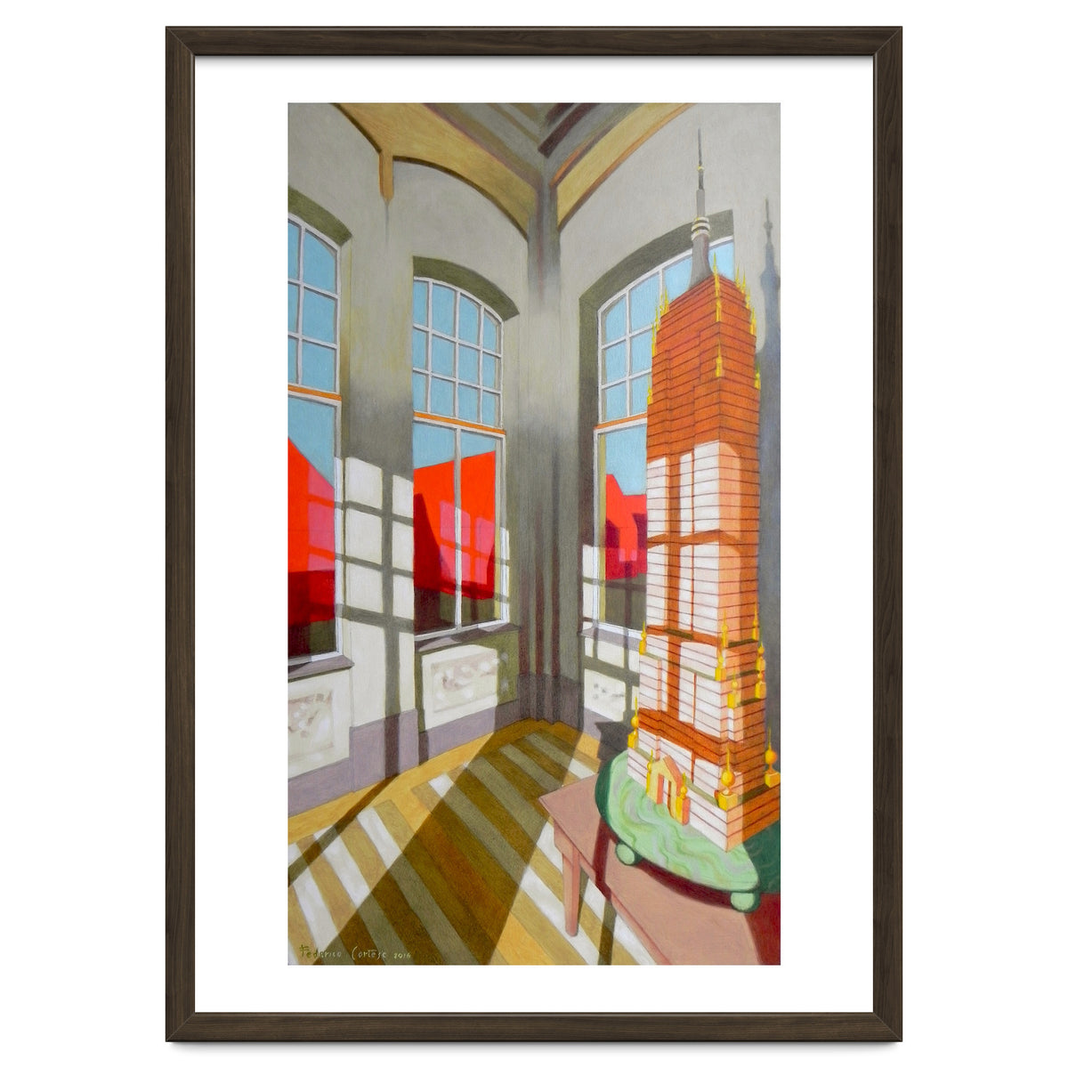 Abandoned room with the Empire State Building