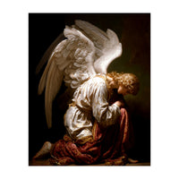 Kneeling Down Angel Renaissance inspired Religious Art (Print Only)