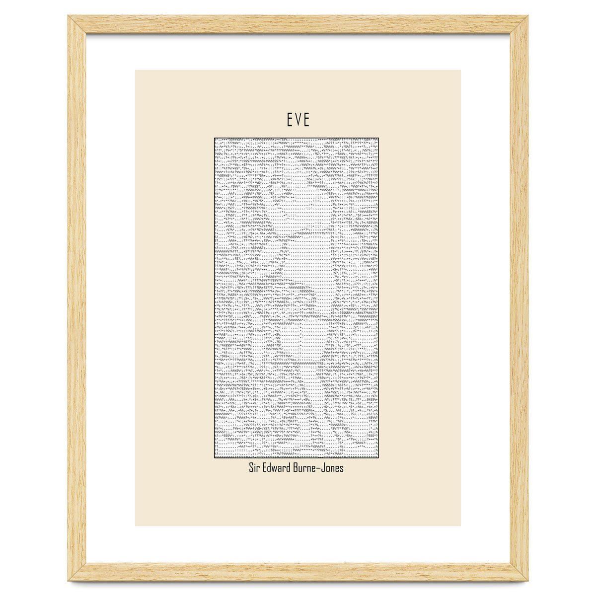 Eve – Sir Edward Burne–jones (ascii Art)