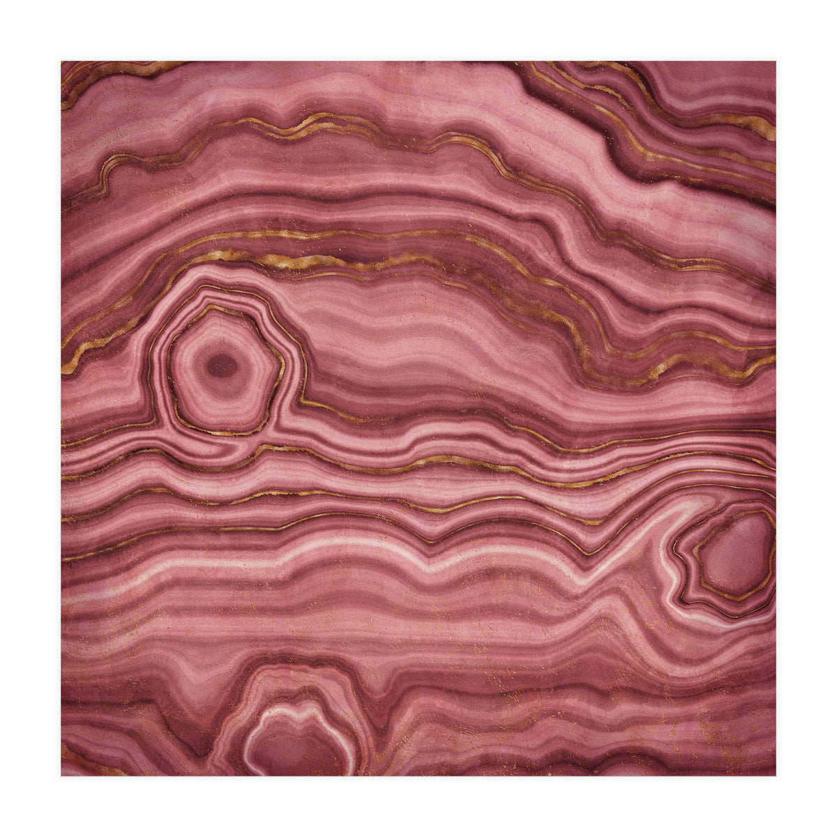 Pink Agate Texture 01  (Print Only)