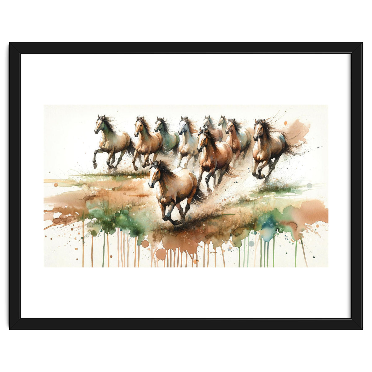 Galloping Horse Herd