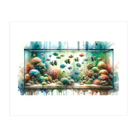 Colorful Aquarium Fish Tank (Print Only)