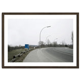 Street light on the curving road thumbnail
