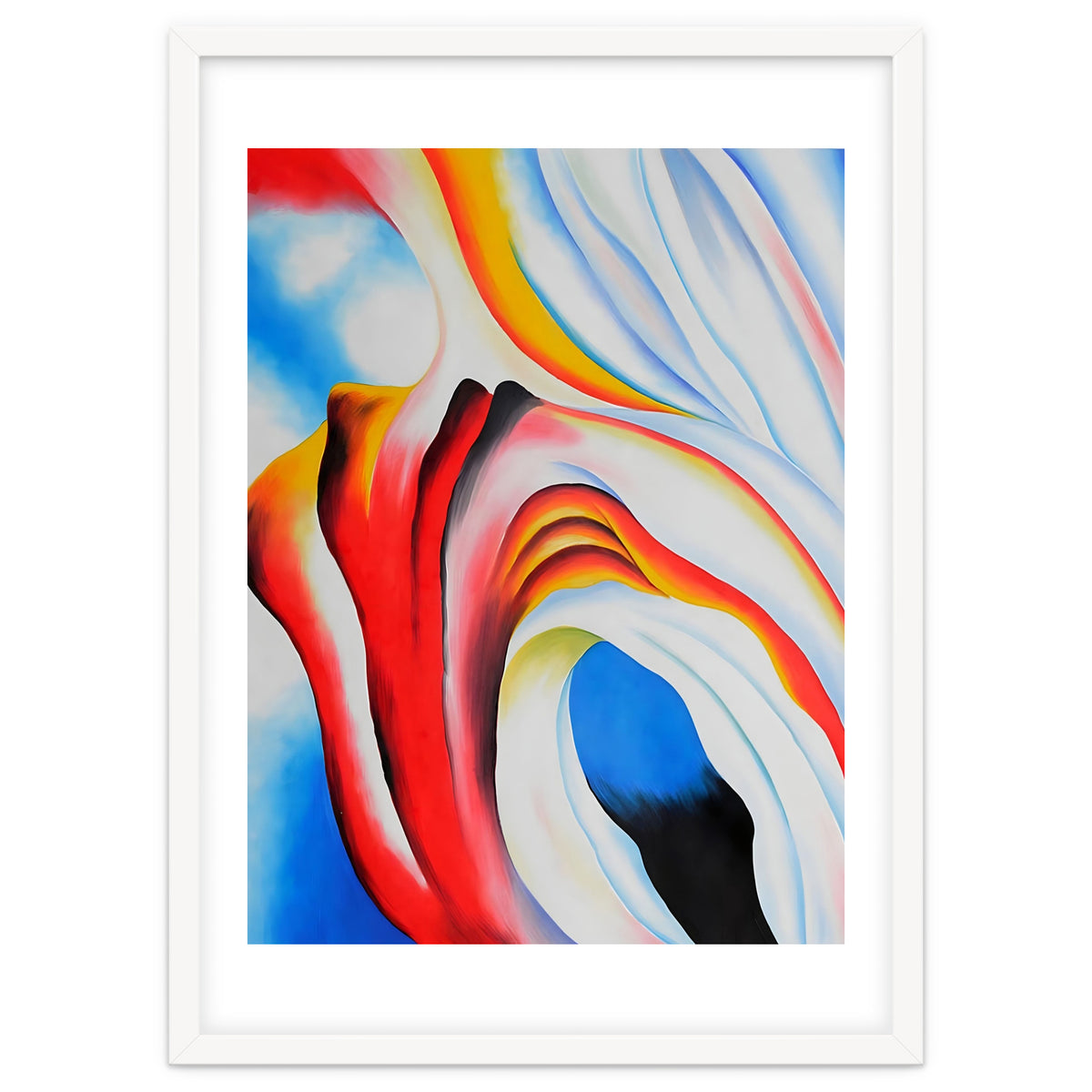 Georgia O’Keeffe – Music, Pink and Blue (1918) | Abstract Modernist Harmony of Color and Emotion