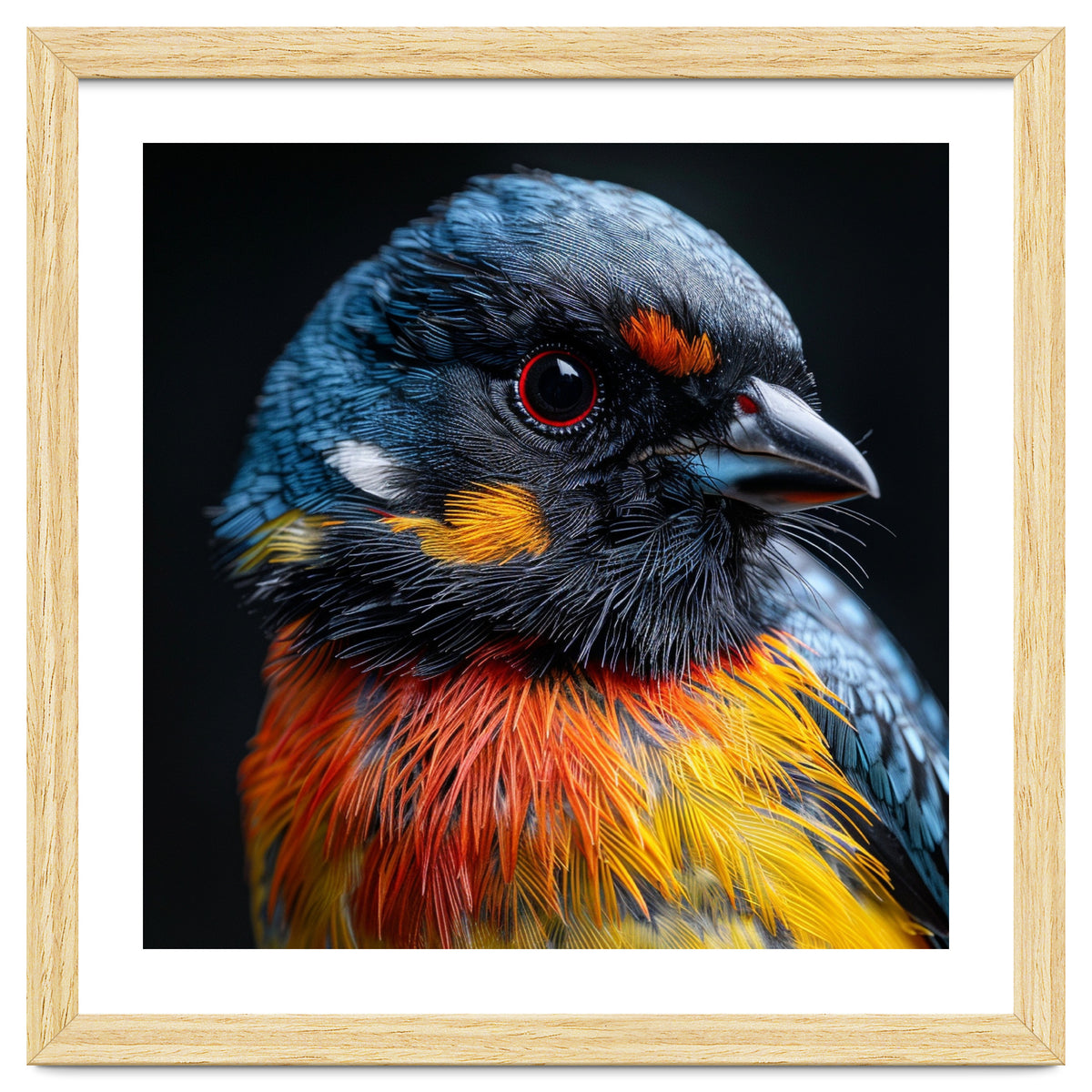 Close Up Of A Colorful Bird In The Wild