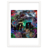 Stone Henge Vibrant Psychedelic Colors thumbnail