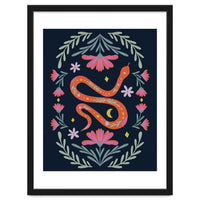 Cute Floral Snake