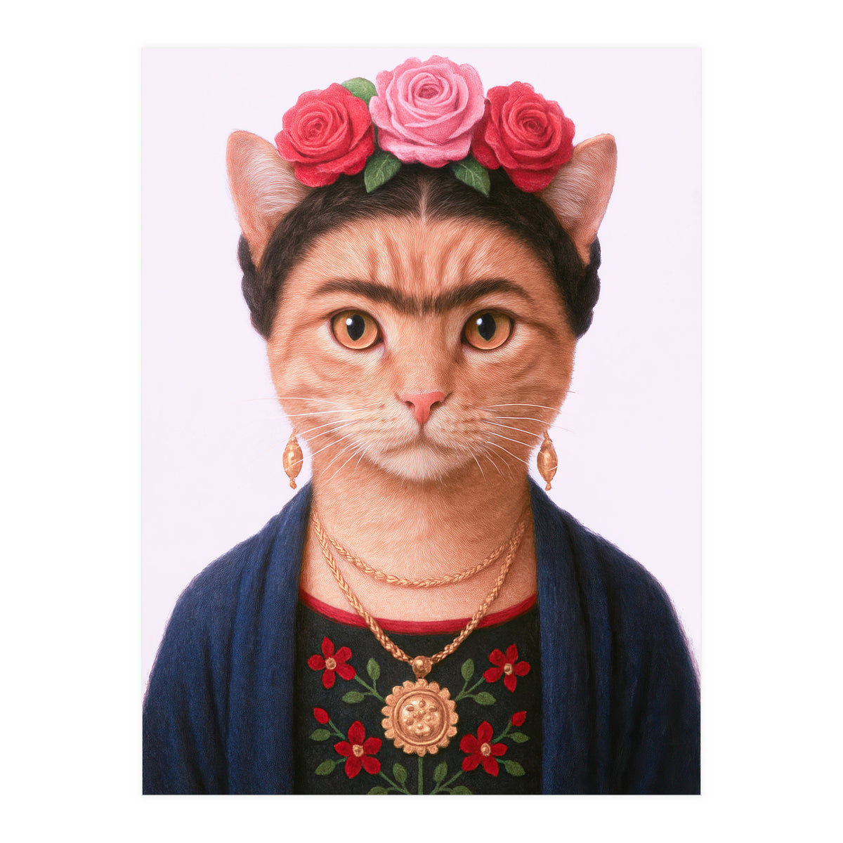 Frida KahloMeow (Print Only)