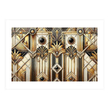 Art Deco Gold Geometric Pattern (Print Only) thumbnail