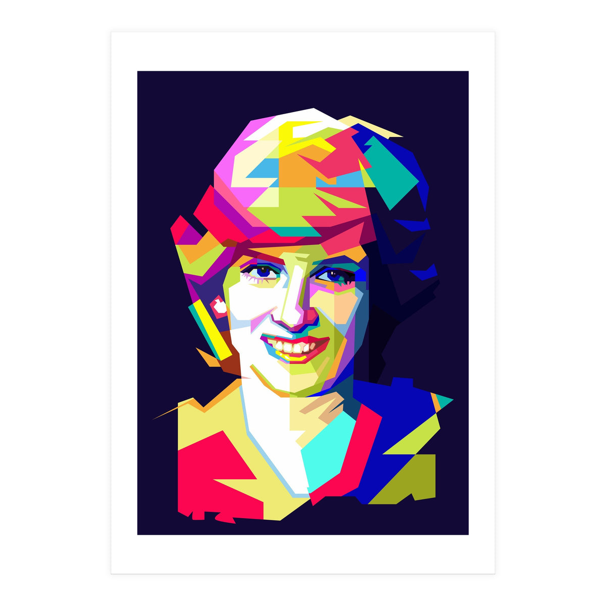 Lady Diana Princes Of Wales Pop Art WPAP (Print Only)