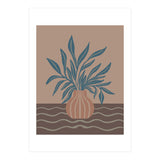 Modern Vase with Tropical Leaves (Print Only) thumbnail