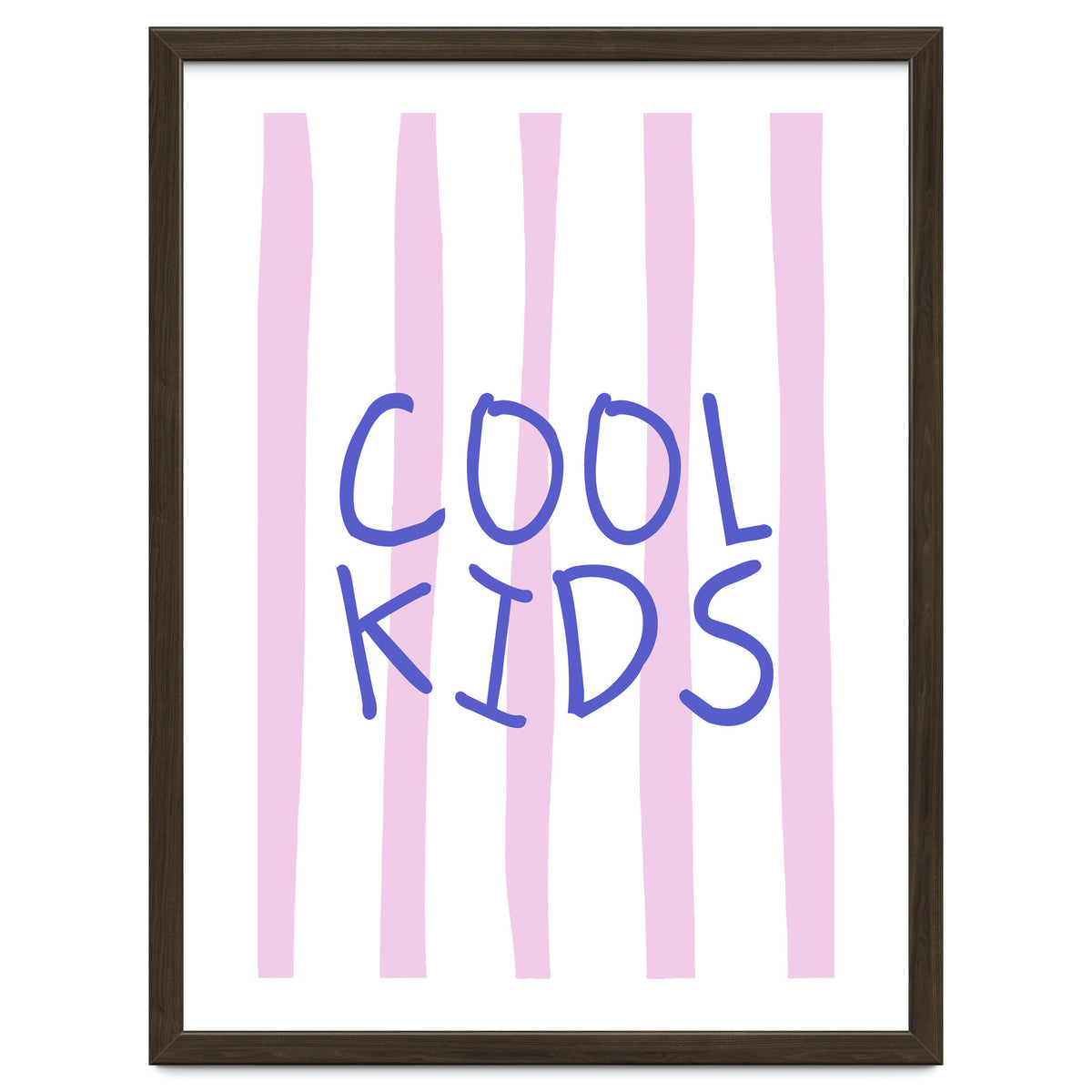 Cool Kids Club, Fun Playful Quote Print for Kids Room and Playroom Decor