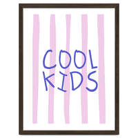 Cool Kids Club, Fun Playful Quote Print for Kids Room and Playroom Decor