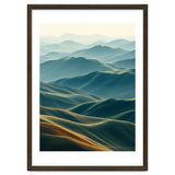 Minimalist Misty Mountain Landscape Wall Art thumbnail