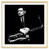 Zoot Sims American Jazz Saxophonist in Grayscale thumbnail