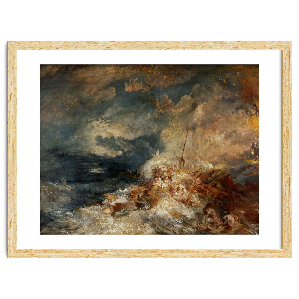 Joseph Mallord William Turner / 'Fire at Sea', c. 1835, Oil on canvas, 171 x 220 cm.