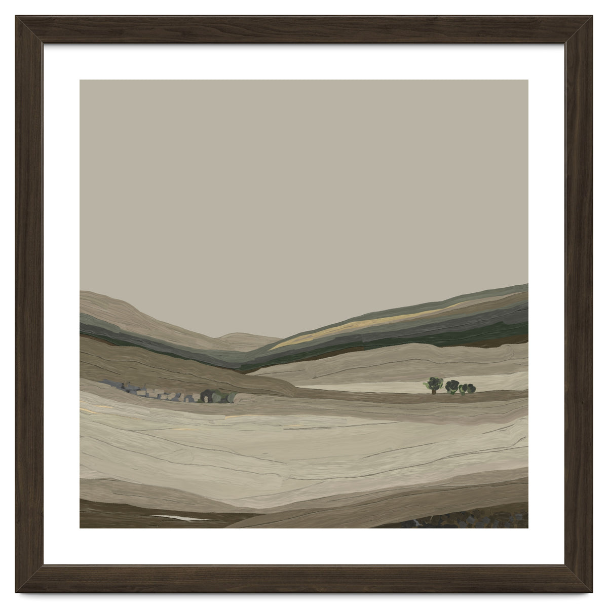 Muted Landscape oil painting