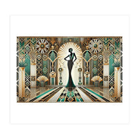 Art Deco Glamour Woman (Print Only)