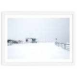 Hut in the winter seascape thumbnail