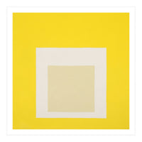 JOSEF ALBERS - HOMAGE TO THE SQUARE YELLOW WHITE (Print Only)