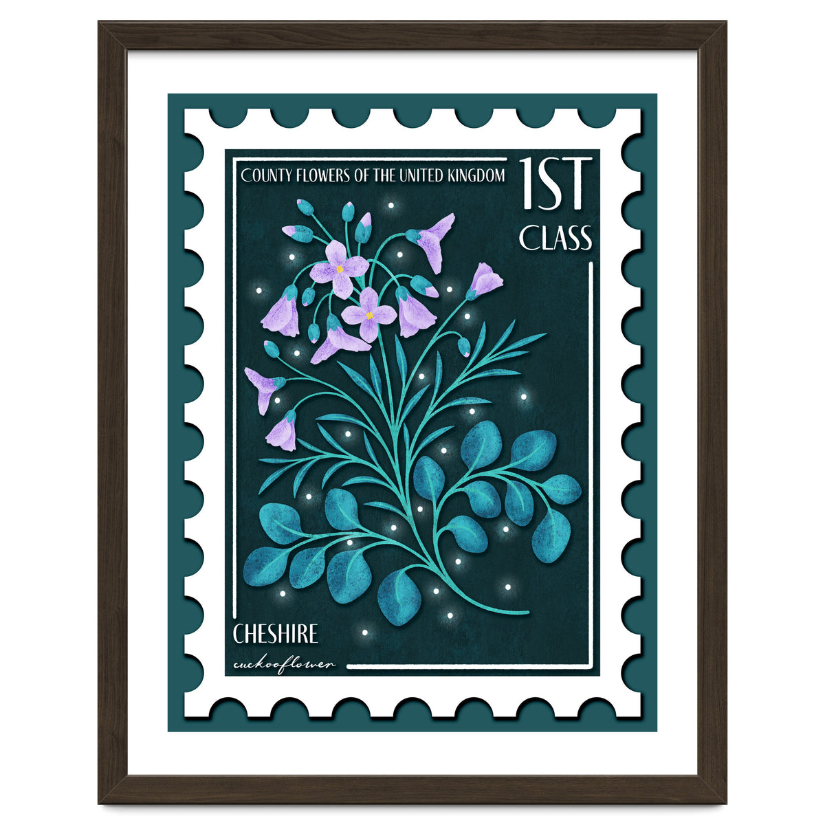 The Cheshire Cuckooflower Postage Stamp