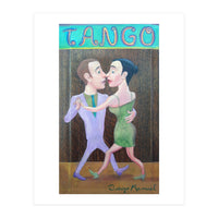 Pareja De Tango 2 Madera (Print Only)