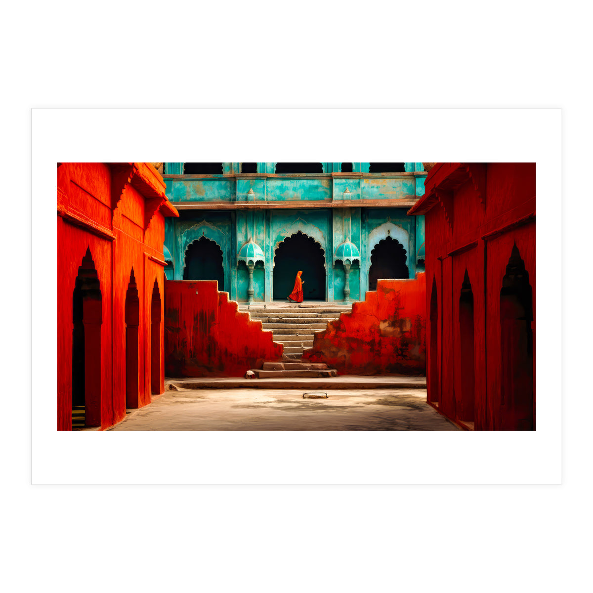 Woman in red (Print Only)