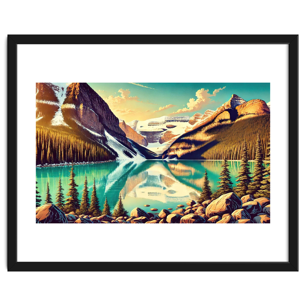 Vintage Lake Louise Banff Poster, Canada