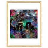 Stone Henge Vibrant Psychedelic Colors thumbnail