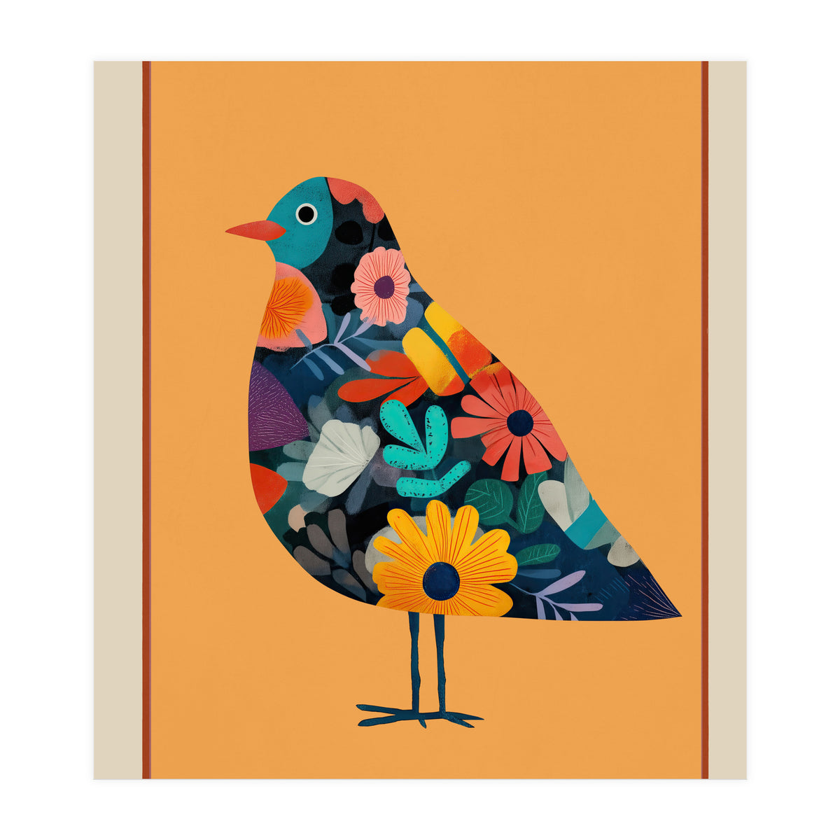 Floral Bird I (Print Only)