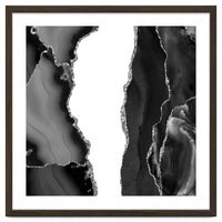 Black & Silver Agate Texture 07