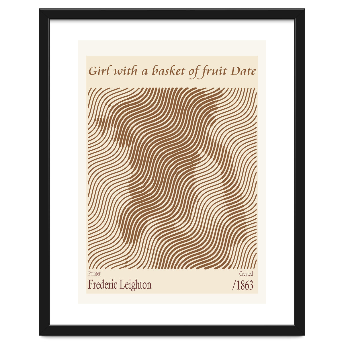 Girl With A Basket Of Fruit Date – Frederic Leighton (1863)