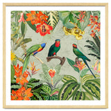 Exotic Parrots Jungle Landscape thumbnail