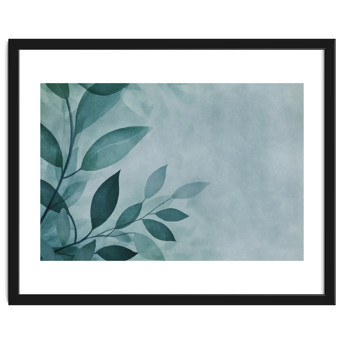 Gentle Leaf Whispers Teal