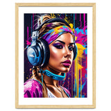 Girl In Headphones, Graffiti thumbnail