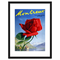 Red Rose on Montreux, Switzerland