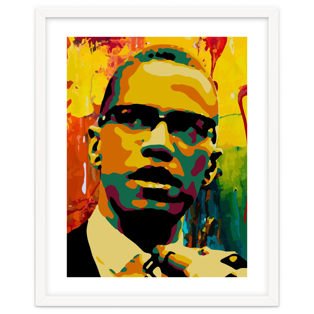 Malcolm X Colorful Abstract Art 2